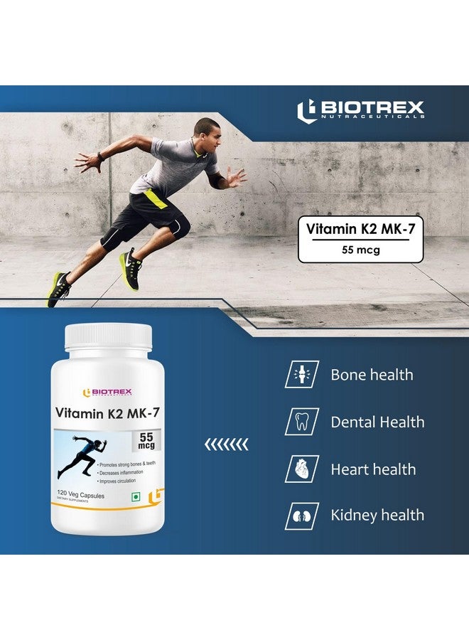 Biotrex Nutraceuticals Vitamin K2 MK7 55mcg | Vegan K2 MK7 Supplement for Bone and Cardiovascular Health | 120 Capsules for Daily Nutritional Support - Image 4