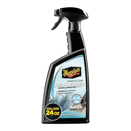 Meguiar's Meguiar’s Carpet & Cloth Re-Fresher Odor Eliminator Spray - Interior Fabric Odor Eliminator - Permanently Eliminates Odors & Freshens Fabrics in your Car, Easy to Use Trigger Spray, 24 Oz - Image 1