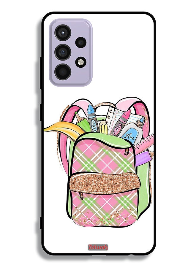 Tolwak Samsung Galaxy A52 5G Protective Case Cover Unicorn Girl Bag - Image 1