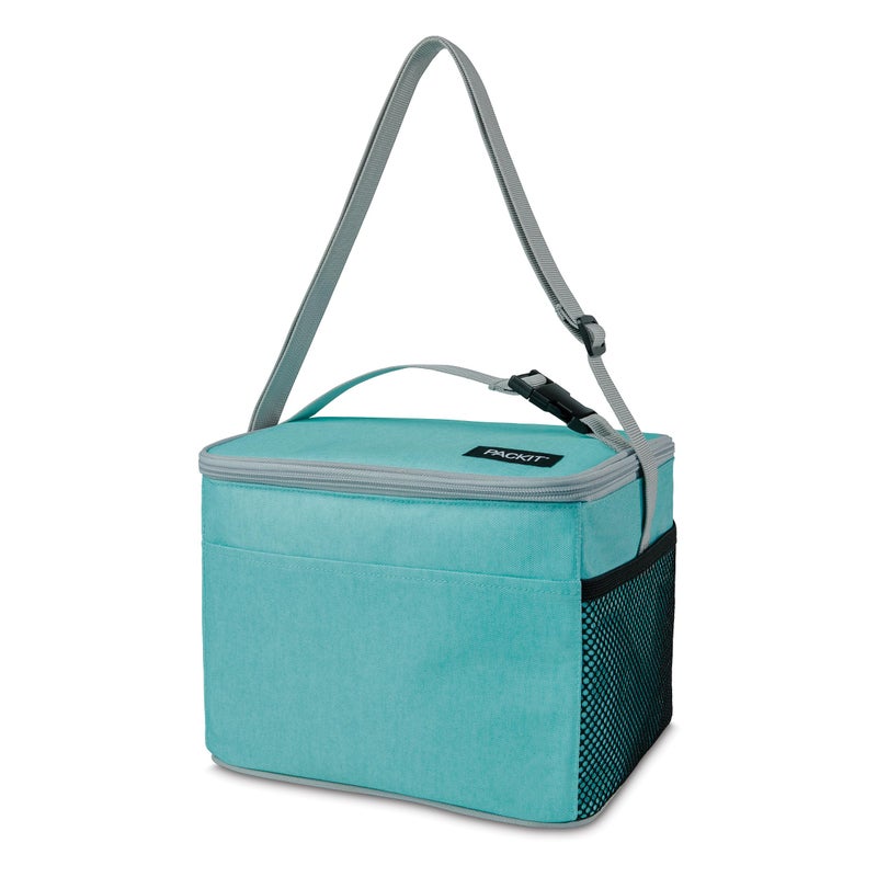 PackIt(R) Freezable Lunch Cooler, Soft Mint, Built with EcoFreeze(R) Technology, Fully Freezable, Collapsible, Reusable, Mesh Side Pocket, Top Handle, Multi-Use Lunch Box, Cooler - Image 2