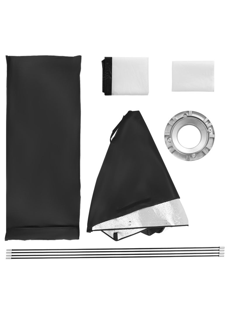 Glanfen - Rectangular Softbox,60x90cm Quick-Setup Softbox Bowens Mount with Light Diffusers,Carrying Bag Compatible with Most Bowens Mount COB Video Light for Portrait Product Photography - Image 1
