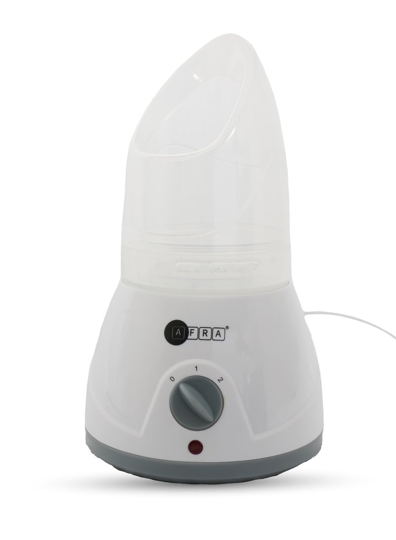 عفرا جهاز بخار الوجه AFRA ، سخان سريع PTC، مؤشر طاقة LED، خزان مياه 45 مل، تحكم بالبخار، حماية من الحرارة الزائدة، وقت عمل 15 دقيقة، AF-0100FSWT، ضمان لمدة عام - Image 3