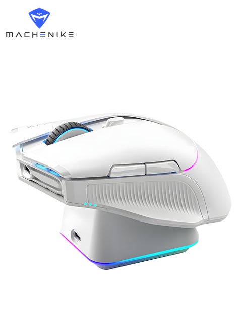 L8 Pro Wireless Gaming Mouse With Charging Base 3 Mode Gaming Mouse Performance Wireless Mouse With 26000 DPI RGB Lighting And Ergonomic Design For Gamer