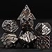 Maywin Premium Inlay Metal Dice Set Heavy Zinc Alloy DND Dice for Serious RPG Players - Image 4