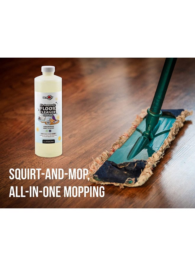 DU-MOST Enzymatic Floor Cleaner Concentrate (1 Oz Makes 1 Gal), No, Streak, No Rinsing, Kids & Pets Safe, Hard Surface Floors, Citrus Scent, 16 Fl Oz - Image 3