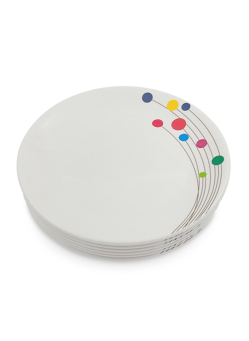 Superware Superware | Pure Melamine | Small Plate Set – Colour Bubbles 7.5” (6 nos.) | Stain Free, Glazed Finish  - Image 2