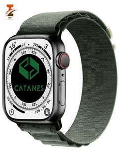 Alpine Loop Compatible with Apple Watch Band 38mm, Nylon Wristband,Green