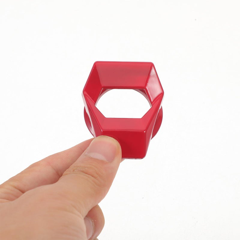 Universal Red Car Engine Start Button Cover Ignition Ring Trim Interior Decor Accessory - Image 5