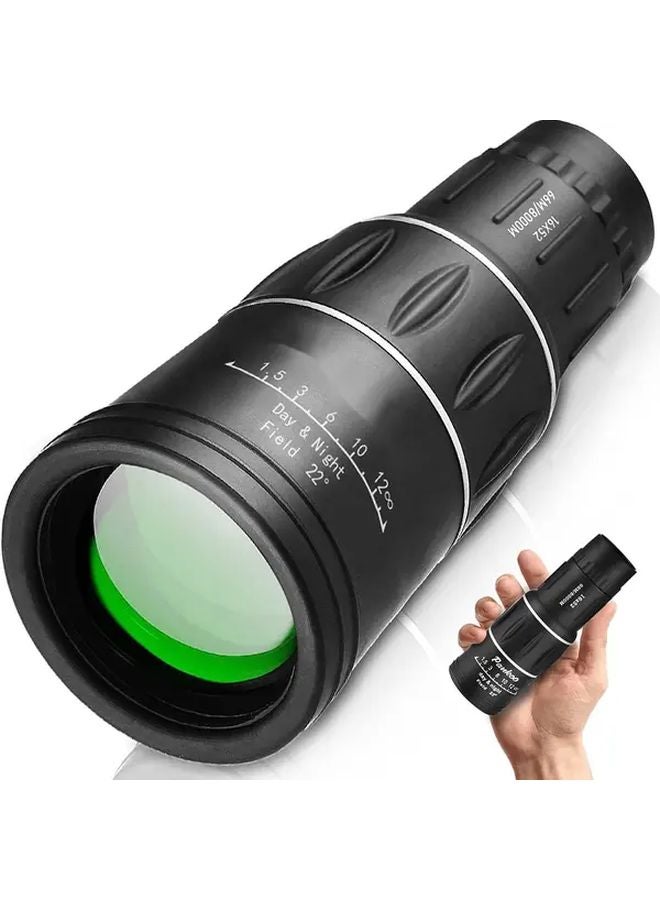 Black Compact Portable Outdoor Magnifying Glass For Bird Watching Hiking Camping Sports - Image 1