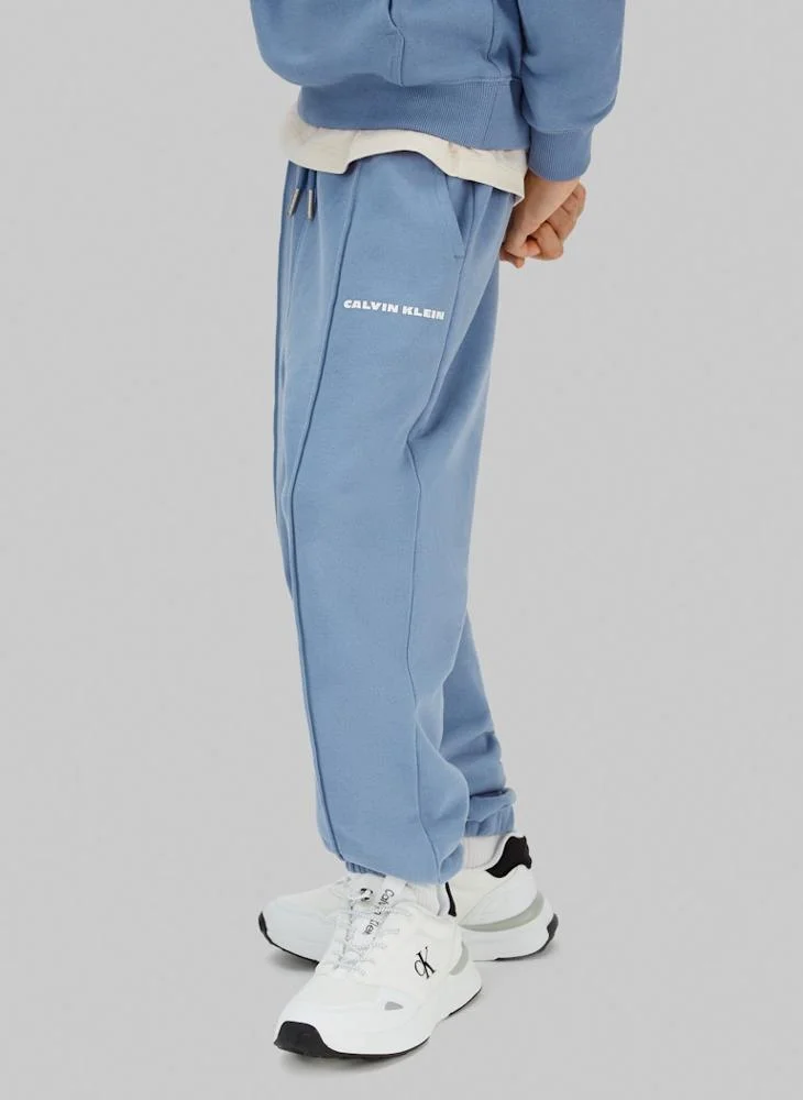 Calvin Klein Jeans Logo Drawstring Cuffed Sweatpants