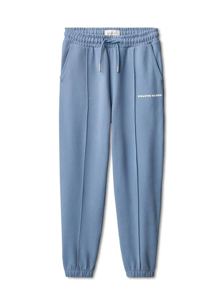 Calvin Klein Jeans Logo Drawstring Cuffed Sweatpants