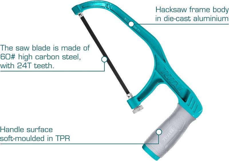TOTAL Total Mini Hacksaw Frame THMHF1503 - Image 3
