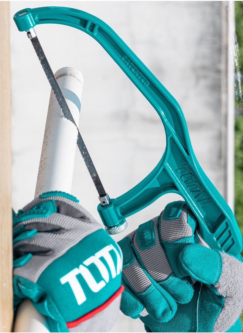 TOTAL - Compact Mini Hacksaw with Bi-Metal Blade – Portable, Ergonomic Handle, Rust-Resistant, Quick Blade Change, Ideal for DIY Projects and Professional Use - Image 1