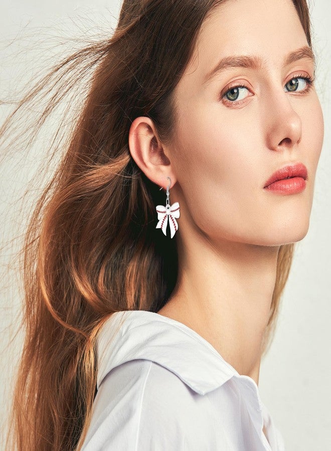 Wullina Baseball Earrings,Acrylic Baseball Earrings for Women Softball Earring Sports Baseball Jewelry for Women Baseball Lovers (baseballEarring) - Image 5