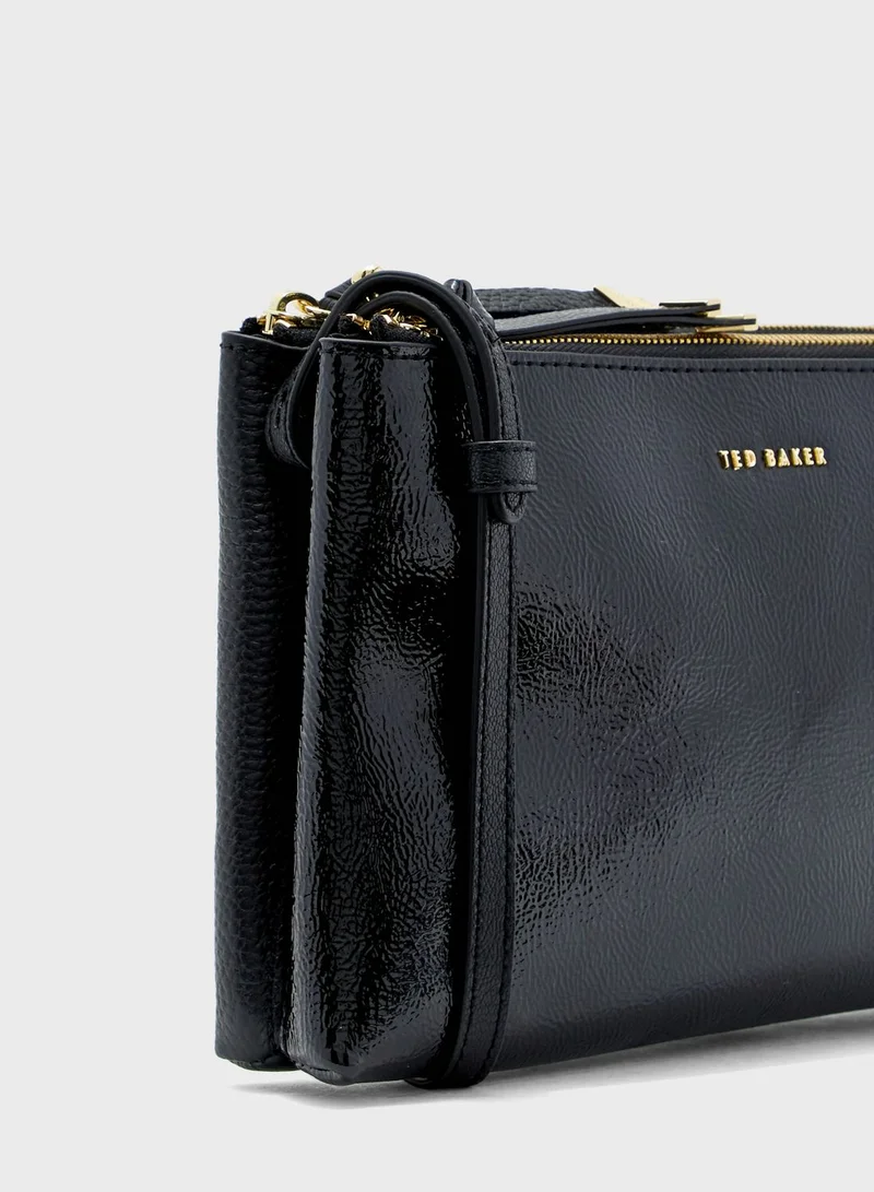 Ted Baker Deenah Patent Double Pouch Crossbody