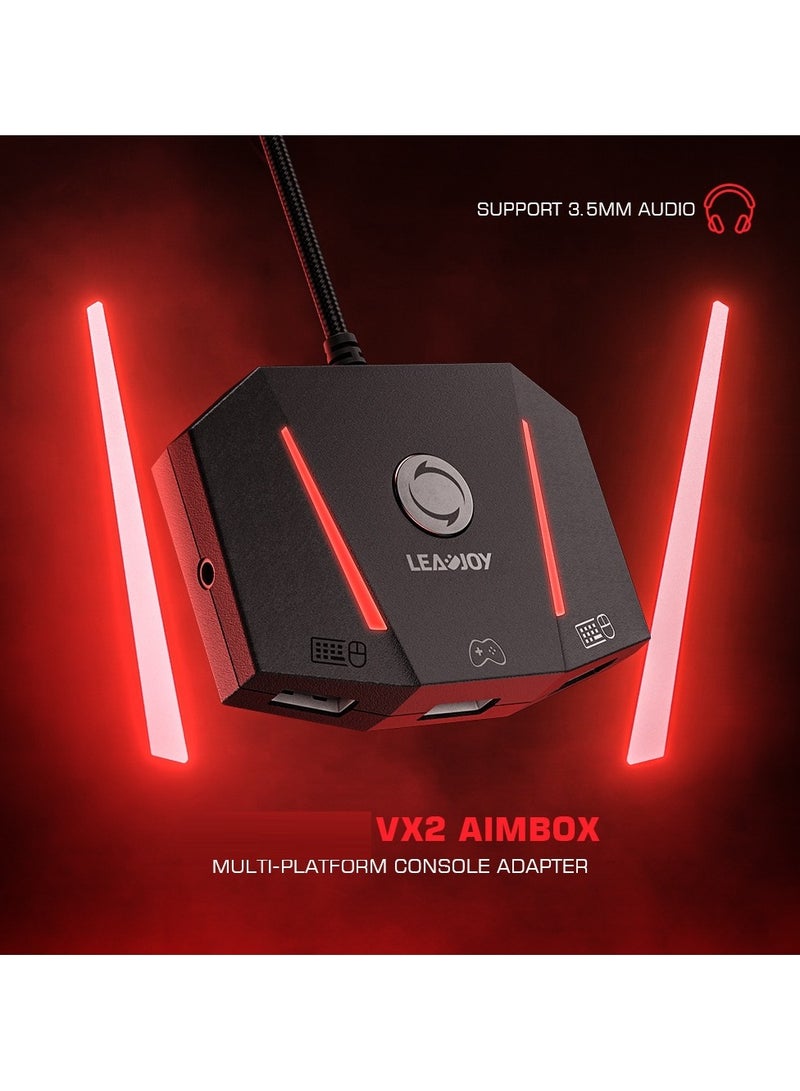 LEADJOY محول وحدة التحكم Game Console Adapter LeadJoy VX2 AimBox متعدد المنصات يدعم PS4 و PS5 و Xbox One و Xbox Series X/S و Nintendo Switch - Image 4