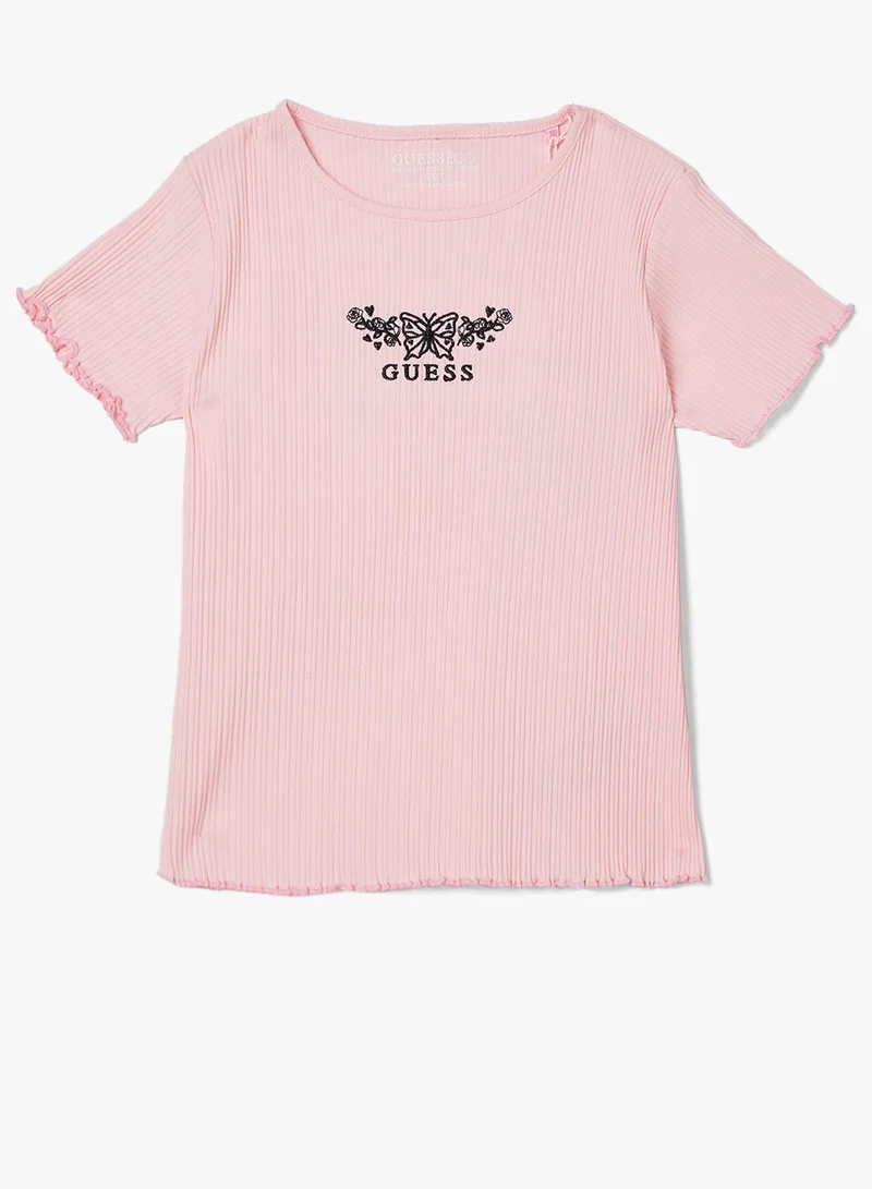 جس Kids Graphic Crew Neck T-Shirt