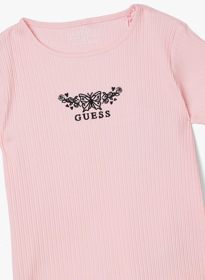 GUESS Kids Graphic Crew Neck T-Shirt