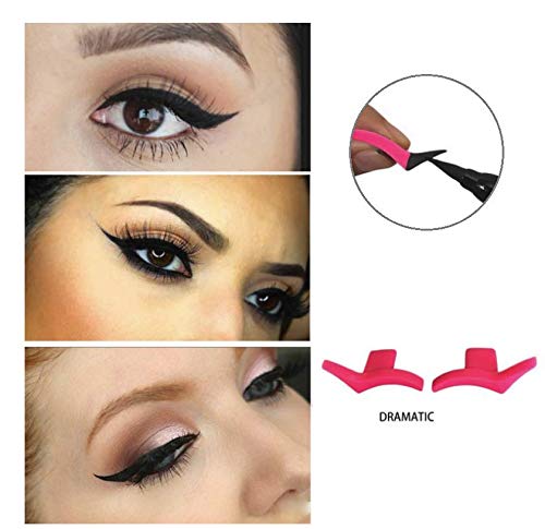 LASSUM 2 Pcs Eyeshadow Stencil Models Template Shaper Tool Eye Liner Tail Seal - Image 4