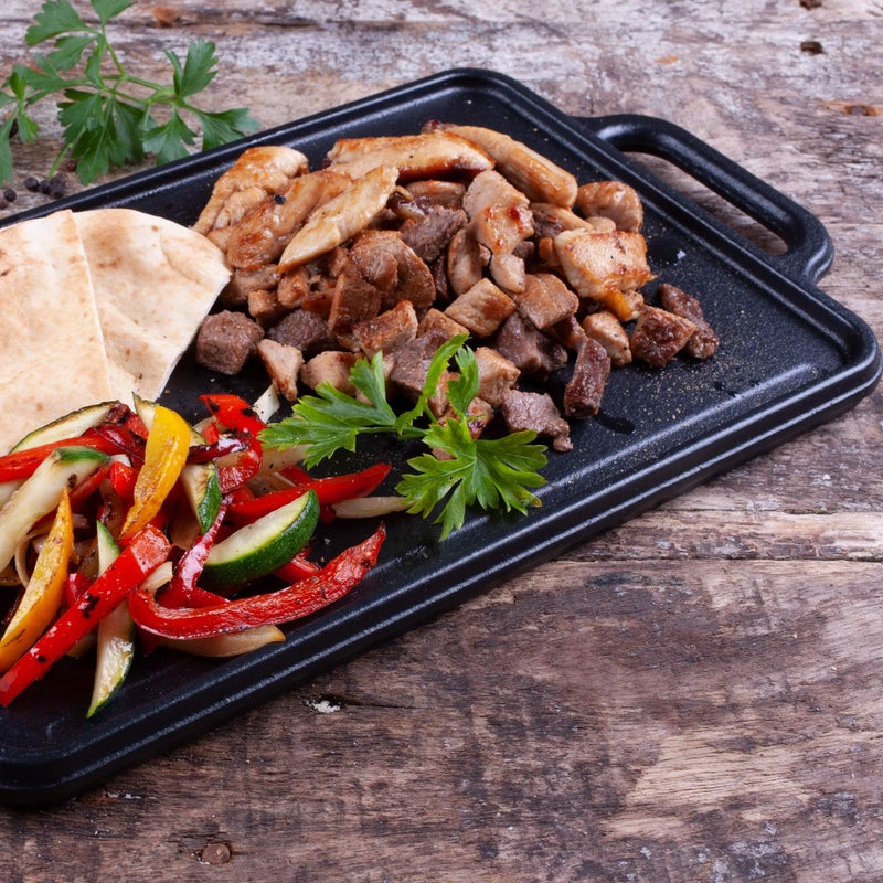 Victoria Rectangular Cast Iron Griddle. Double Burner Griddle, Reversible Griddle Grill, 13 x 8.5 Inch, Seasoned with 100% Kosher Certified Non-GMO Flaxseed Oil, Model: GDL-189 - Image 2