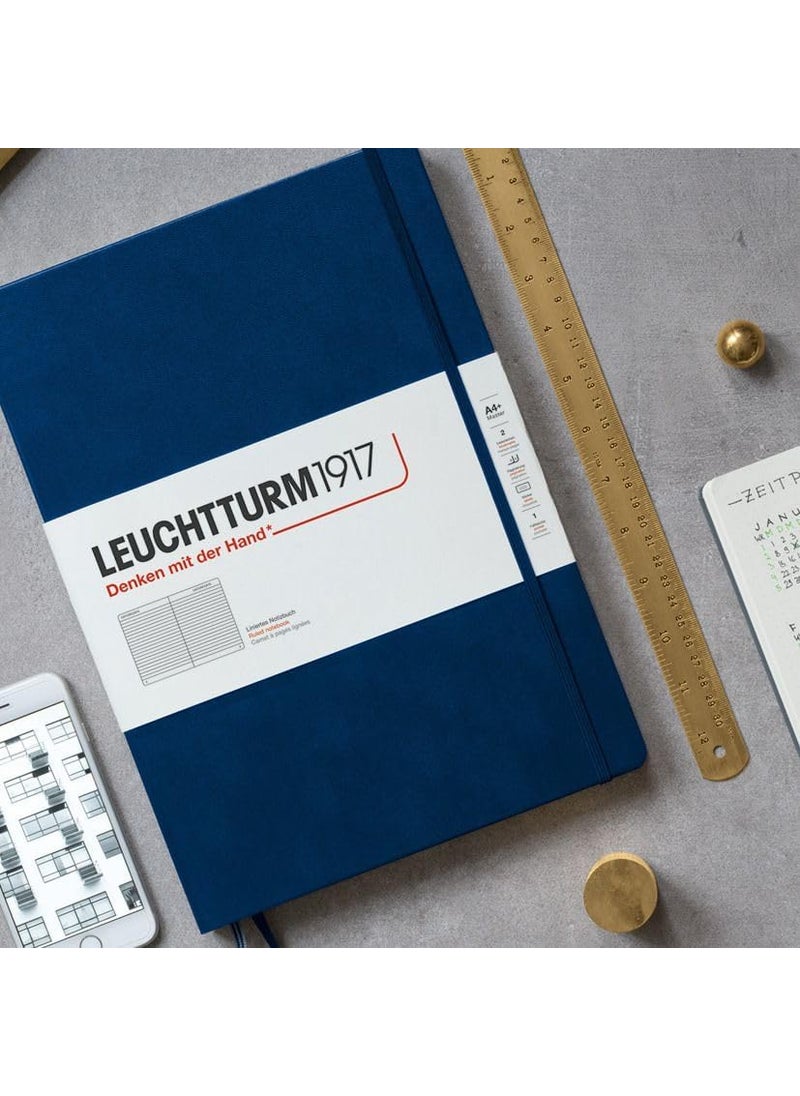 LEUCHTTURM1917 - LEUCHTTURM1917  Notebook Hardcover Master Slim A4  123 Numbered Pages for Writing and Journaling Rising Sun Dotted - Image 1