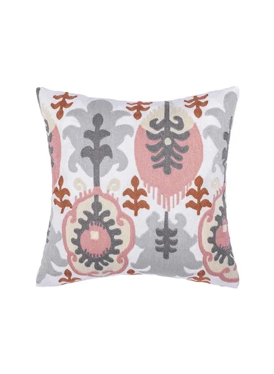 Donetella 2-piece embroidered cushion cover (45x45 cm) without filler Pink