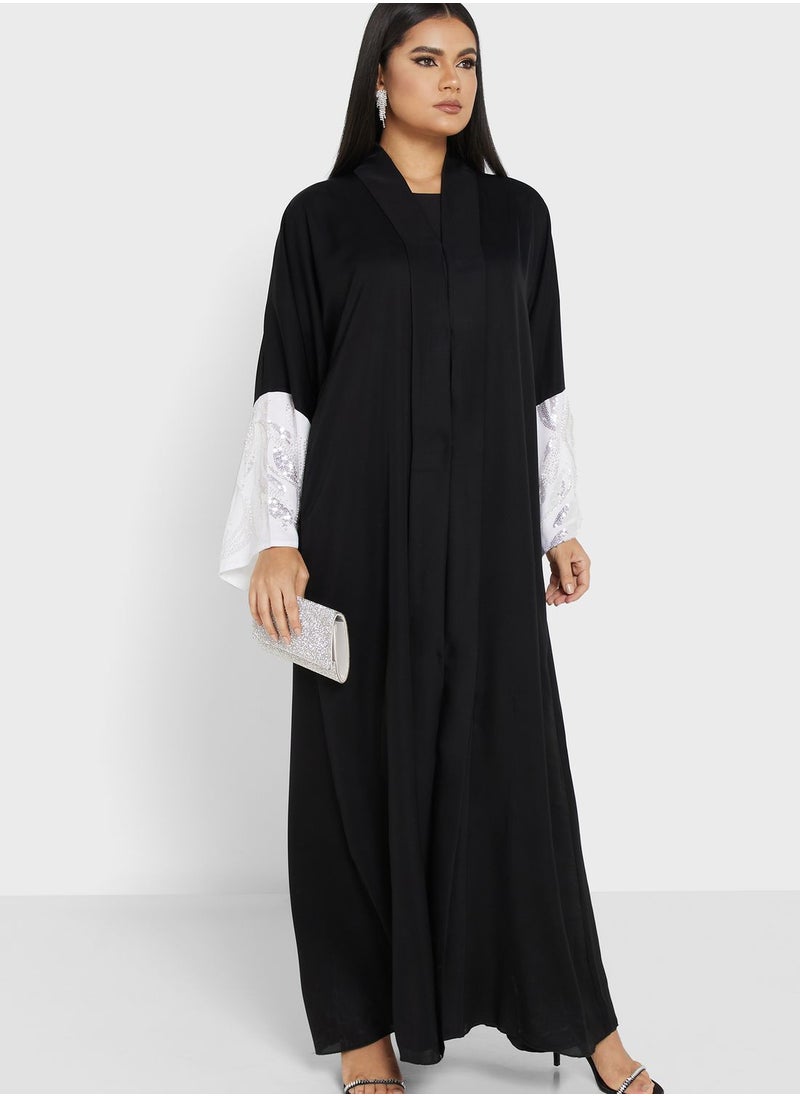 Khizana - Embellished Detail Abaya With Sheila - Image 1