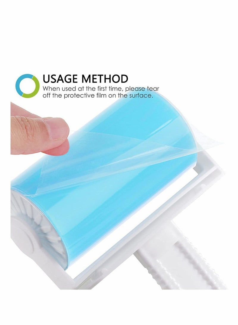 Reusable Sticky Lint Roller Pet Hair Remover Kit with Cover for Couch Clothes and Carpets 5 Pieces - Image 5