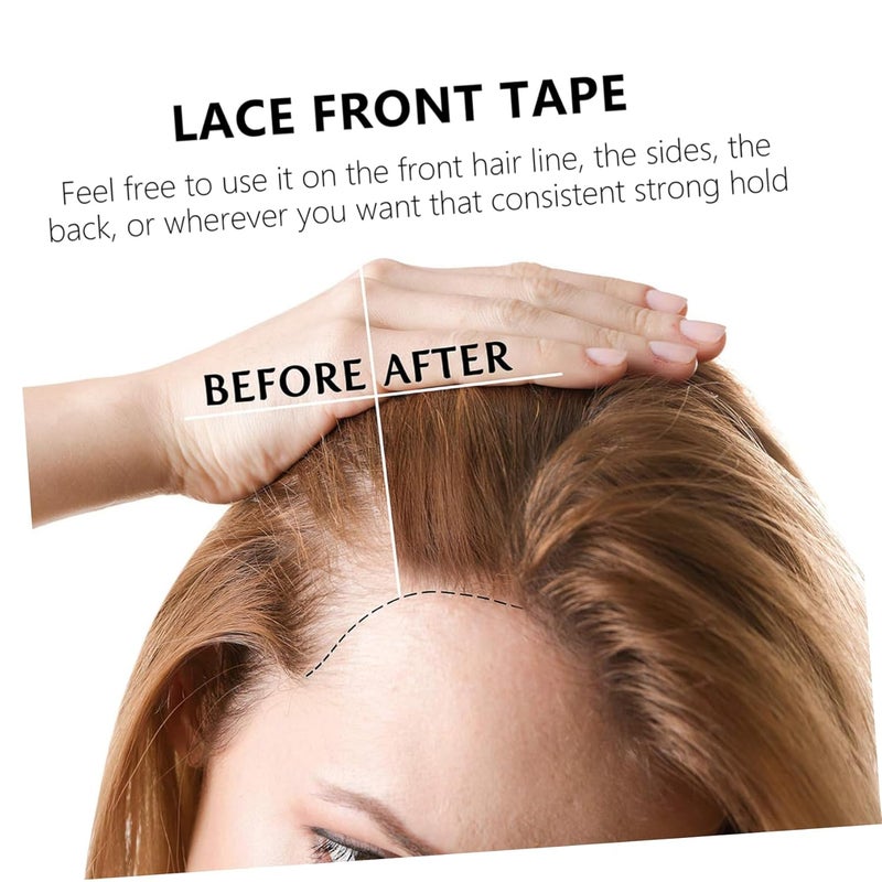 72pcs Front Tape Double Sided Adhesive Strips for Wigs Hair Extensions Hair Systems Water Resistant Sensitive Skin Friendly Breathable - Image 3