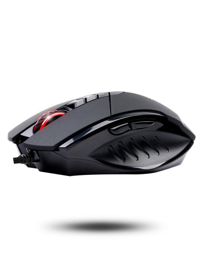 A4TECH V7M Blood Hand Phantom Gaming Mouse Wired, Macro Programming Mechanical Laptop Desktop Computer Pubg Cf League Of Legends Mouse, Black - Image 4