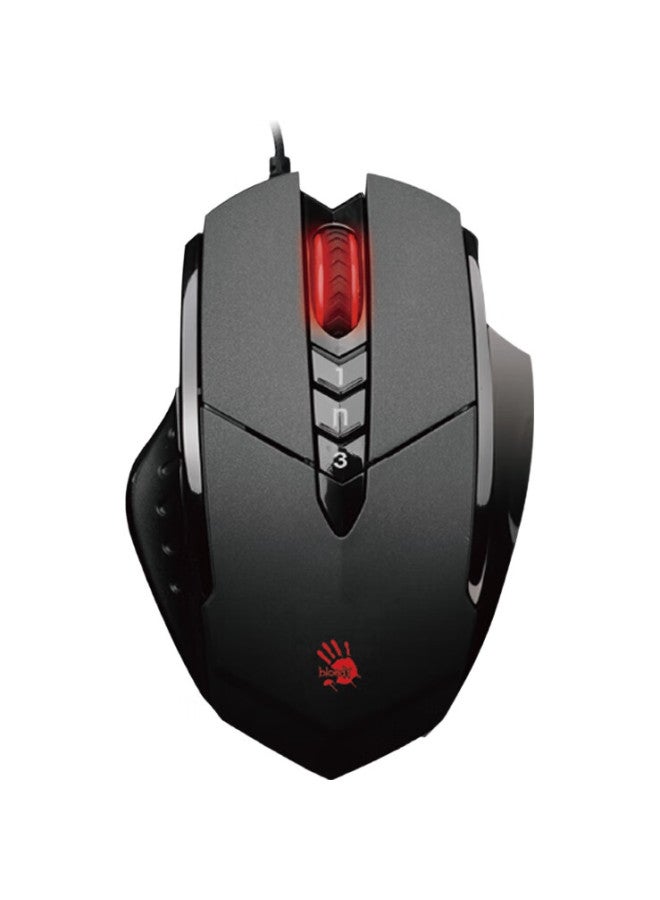 A4TECH V7M Blood Hand Phantom Gaming Mouse Wired, Macro Programming Mechanical Laptop Desktop Computer Pubg Cf League Of Legends Mouse, Black - Image 2