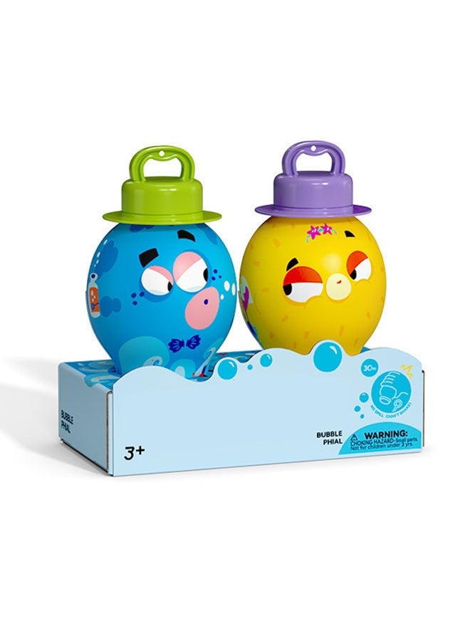 هالامودو غطاء الفقاعات غير المسكوك للأطفال الصغار والأطفال. يتضمن حل الفقاعات الصغيرة الفائقة وعصا الفقاعات (حزمة من 2) - Image 1