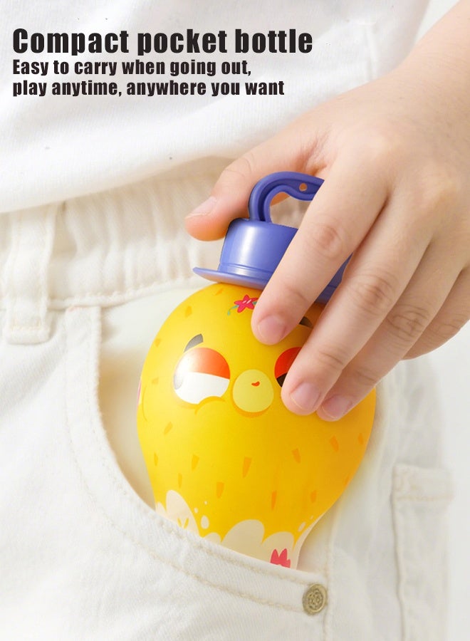 هالامودو غطاء الفقاعات غير المسكوك للأطفال الصغار والأطفال. يتضمن حل الفقاعات الصغيرة الفائقة وعصا الفقاعات (حزمة من 2) - Image 3