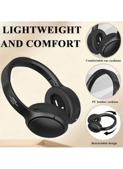 General VJE901 Retro Metal Over-Ear Bluetooth Headphones Noise Cancelling Headphones with Microphone Foldable Headphones Wireless Bluetooth Noise Cancelling Music Gym Fitness Computer  - Image 3