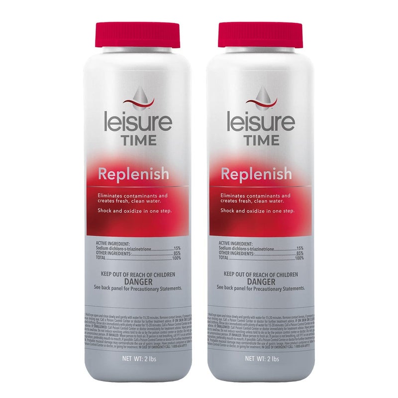 Leisure Time 45310-02 Spa Replenish Shock Oxidizer for Spas and Hot Tubs, 2-Pounds, 2-Pack - Image 4