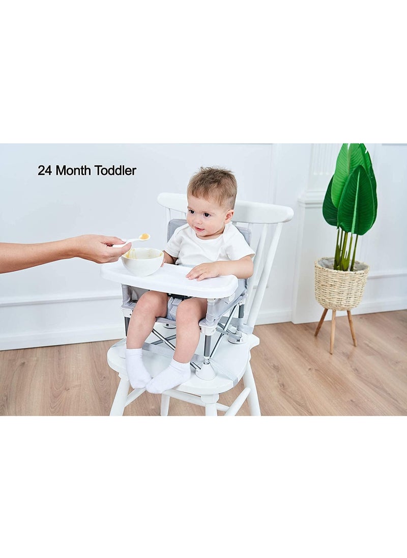 Baby Booster Seat Highchair Portable Travel Seat Chair Compact Fold with Straps for Indoor and Outdoor Use Toddlers Kids Neutral - pzsku/Z4614E10B994D3D4E508EZ/45/_/1710305814/85a783a6-eb54-4908-8a9c-8a3fb364cc5d