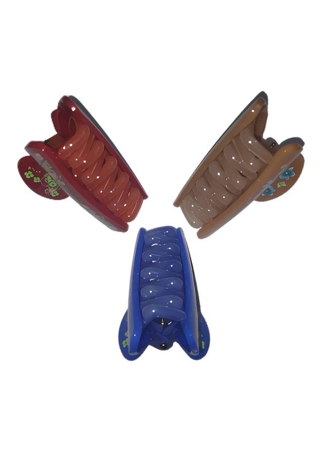 Nat Hair Clip for Women and Girls Pack of 3 Multicolor - Image 2