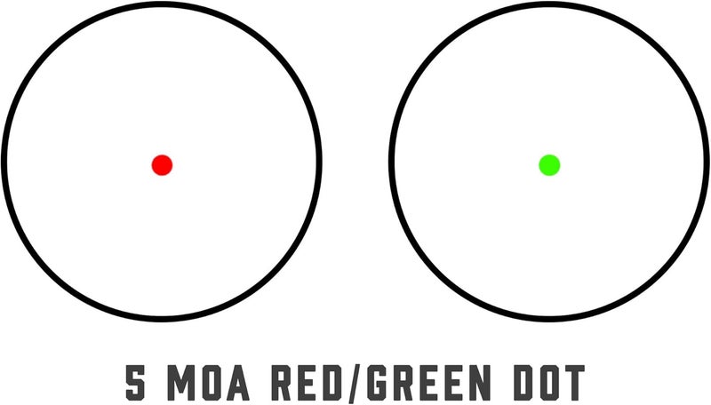 BARSKA 1x30mm Red/Green Illuminated Dot Sight – Waterproof, Fogproof, 5 MOA Reticle - Image 5