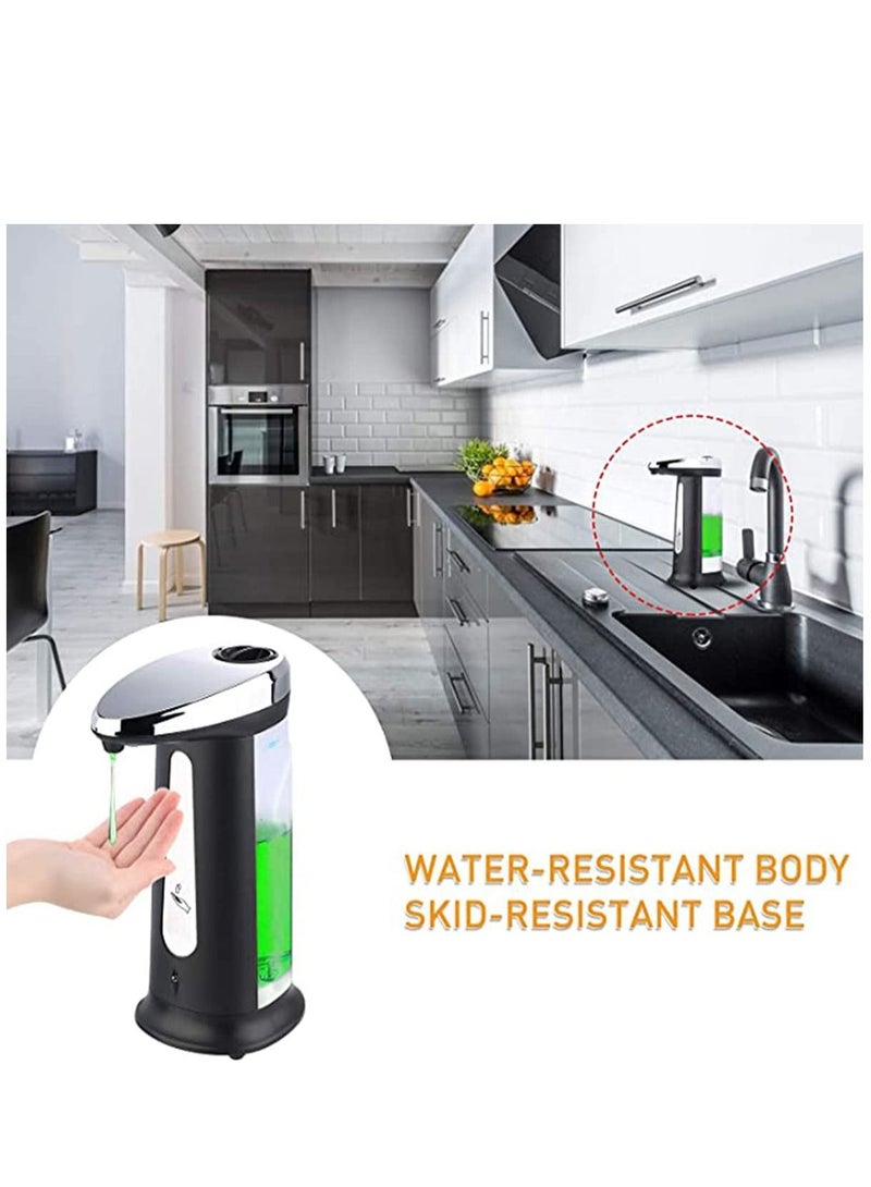 KASTWAVE Automatic Soap Dispenser, Automatic Sensor Soap & Sanitizer Dispenser Touch-free Kitchen Bathroom Touch Free Hand Sanitizer Dispenser Two levels of liquid adjustment 400ML  - Image 2