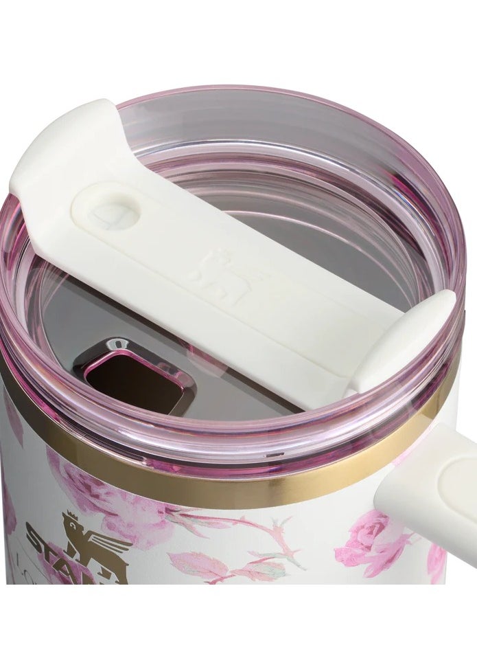ستانلي كوب ستانلي X LoveShackFancy إصدار محدود باللون Ribbon Rosa مصنوع من الفولاذ المقاوم للصدأ 40 oz  - Image 3