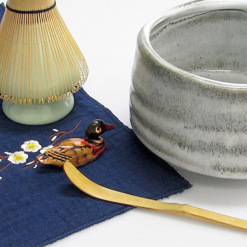 Artcome Japanese Matcha Tea Set, Matcha Whisk, Traditional Scoop, Matcha Bowl, Ceramic Whisk Holder, Handmade Ceremony Kit (7 Pcs) - Image 2