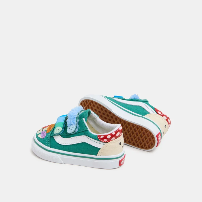 VANS Kids' Old Skool Velcro Unisex Shoes (Baby and Toddler)