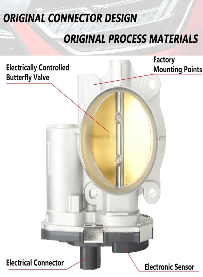 DOSKJOK 12616995 Throttle Body Assembly Replacement for Enclave 2008-2011 LaCrosse 2010-2011 Traverse 2009-2011 Equinox 2008-2009 Acadia Torrent Outlook Vue 3.6L V6 - Image 3