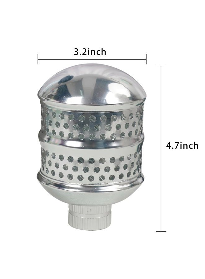 Hourleey 2 Pack Bubbler Sprinkler Heads, Aluminum Diffuser Flood Nozzle for Delicate Watering, Gentle Garden Metal Watering Soaker Sprinkler for Plants Garden Lawn Yard - Image 2