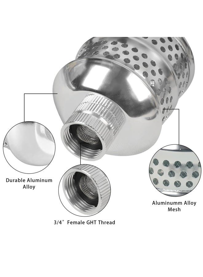 Hourleey 2 Pack Bubbler Sprinkler Heads, Aluminum Diffuser Flood Nozzle for Delicate Watering, Gentle Garden Metal Watering Soaker Sprinkler for Plants Garden Lawn Yard - Image 3