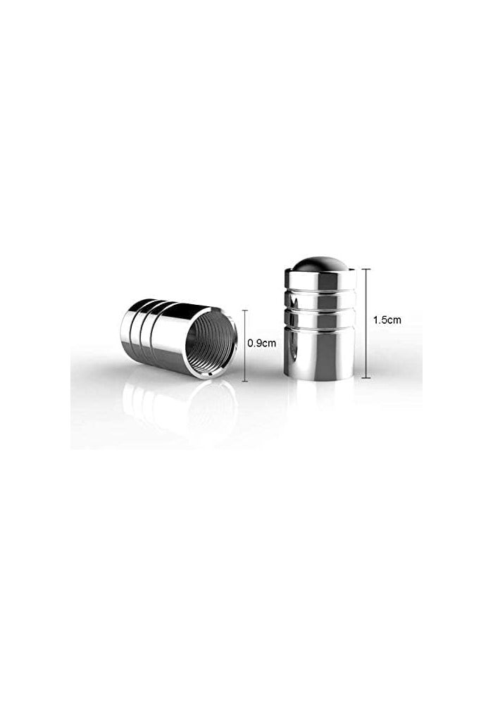 VIQILANY 4pcs Silver Chrome Car Wheel Tire Air Valve Caps for Lexus - Image 3