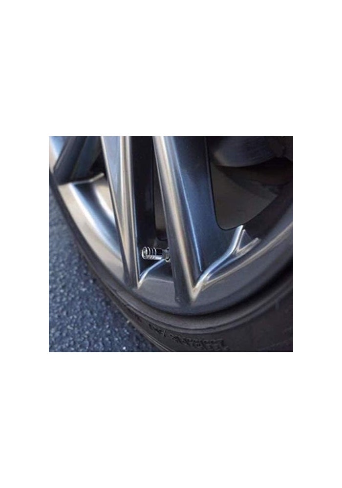VIQILANY 4pcs Silver Chrome Car Wheel Tire Air Valve Caps for Lexus - Image 5