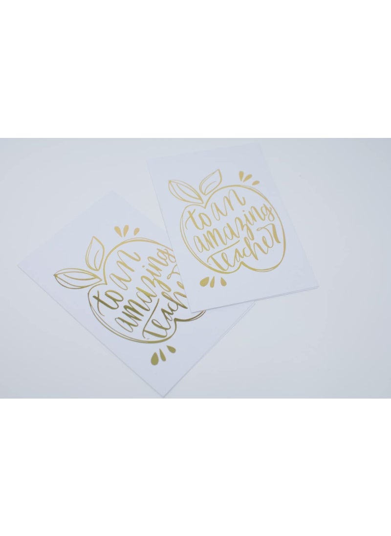 Confetti - Confetti! Cute Teachers Day Card | Pack of 12, Thank You Card for Teacher, Appreciation Card for School Teacher Mom, Thank You to an amazing teacher - Image 1