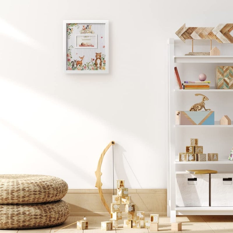 Kate Aspen Pink Woodland Baby Shower Decorations Guest Book Alternative with Wooden Teddy Bear Inserts, Woodland Nursery Decor - Image 5