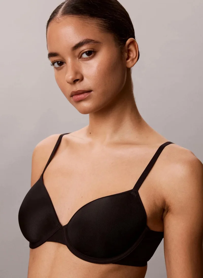 Calvin Klein Black Demi T-Shirt Bra - Perfectly Fit Ultralight for Women | Best Price UAE